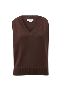 V Neck Knit Vest - Winter Choc - Sare StoreCeres LifeVest