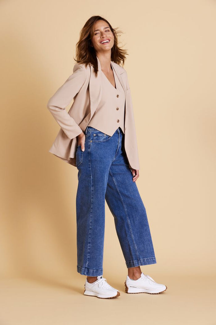 Wide Leg Jean - Indigo Blue - Sare StoreCeres LifePants