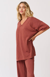 Zarelle Collared - Cocoa Knit - Sare StoreCartel & WillowTops