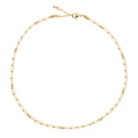 Lucia Pearl and Gold Necklace